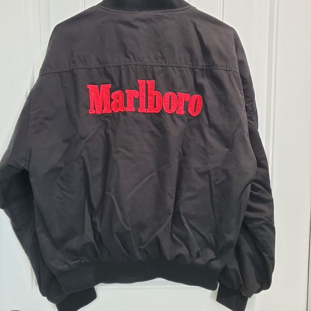 Rare 90's Vintage Marlboro Reversible Bomber Jacket